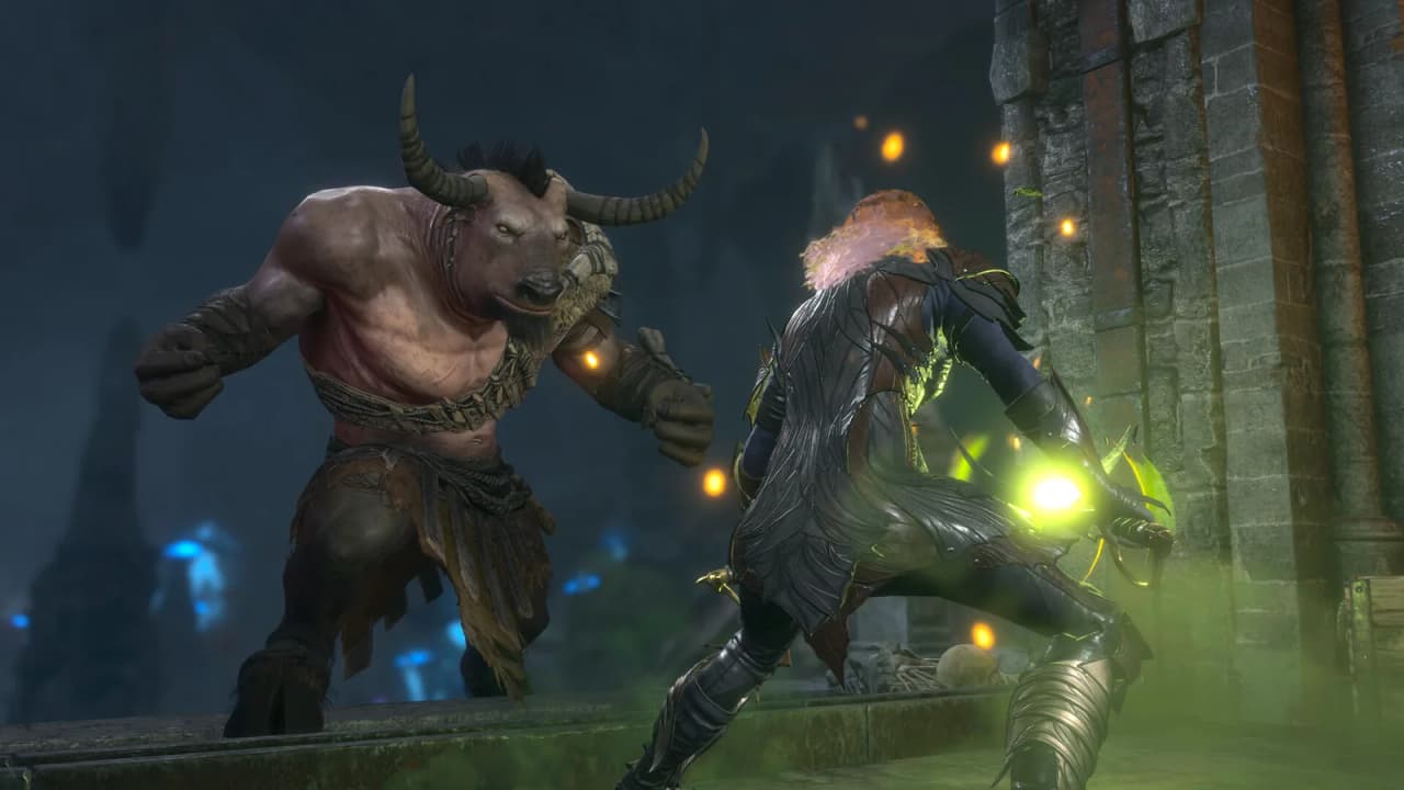 Gameplay combat Baldur's Gate 3 jalan via Cloud PC di HP