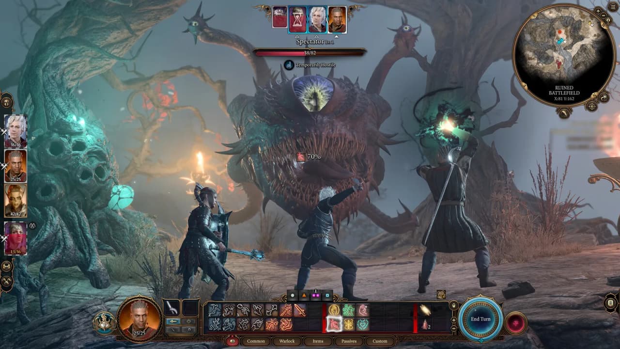 Gameplay eksplorasi dunia Baldur's Gate 3 dimainkan lewat data seluler di HP
